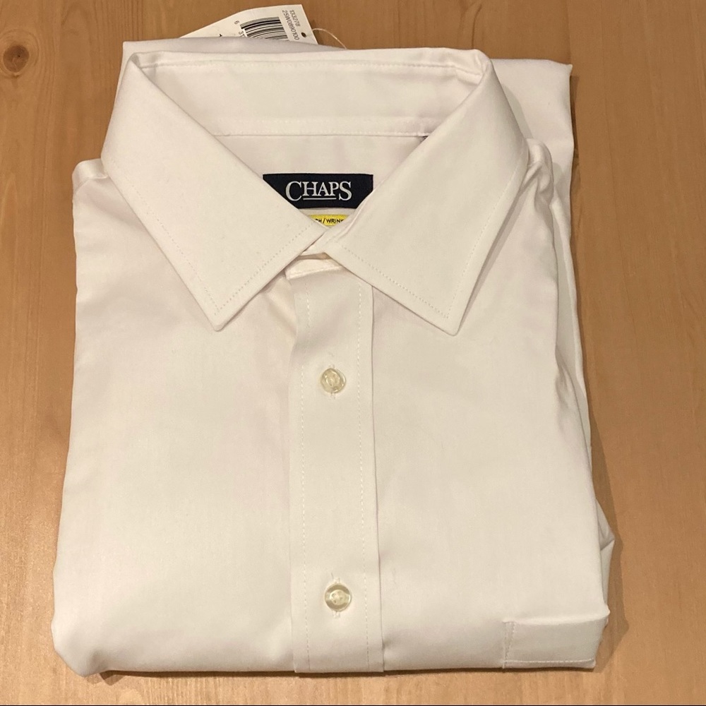 Chaps 16.5, 34/35 Regular Fit Dress Shirt NWT
